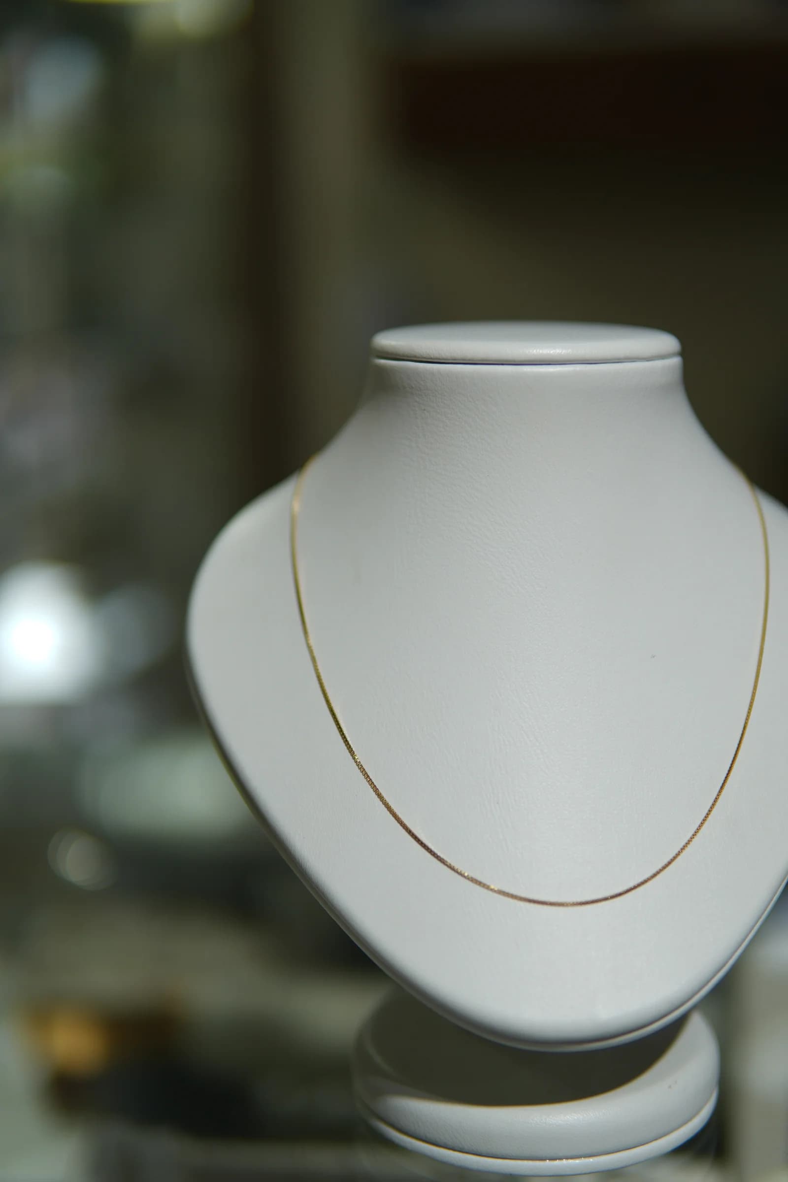 Cadena delicada de brillo continuo en oro amarillo 18k — vista 1