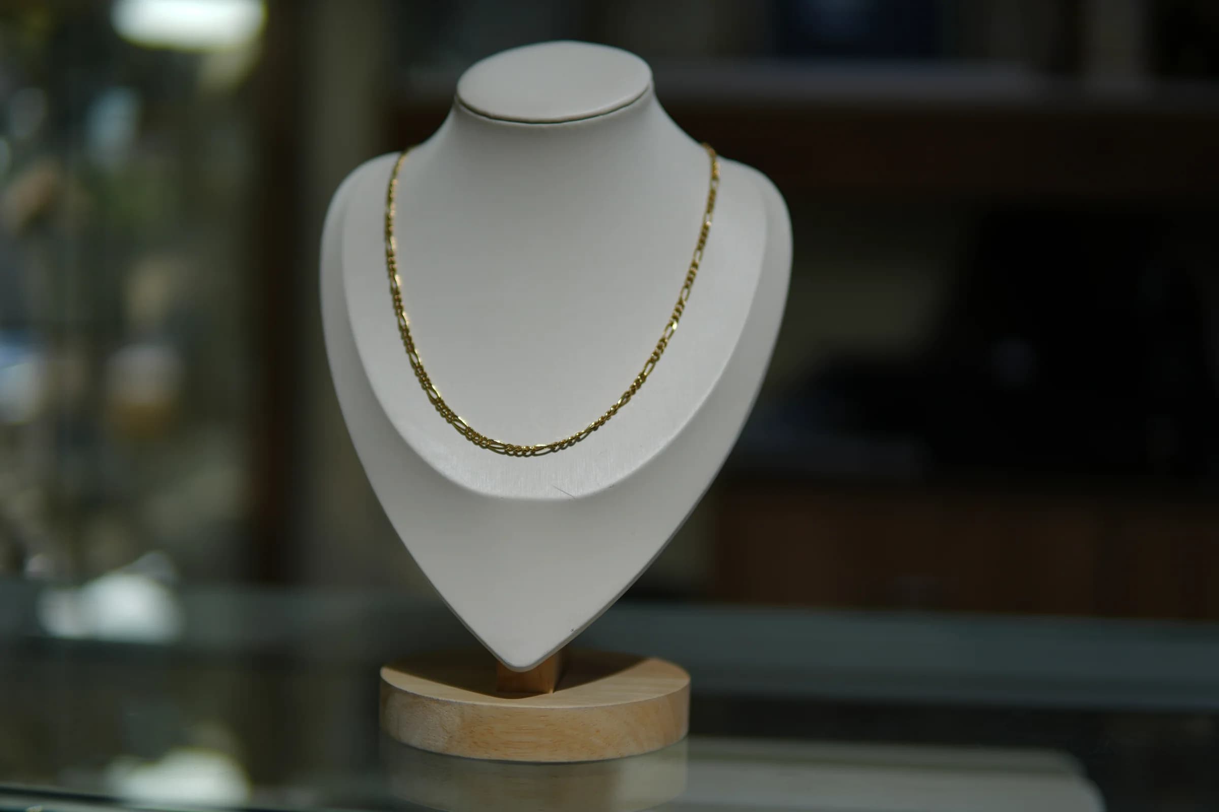 Cadena de eslabón definido en oro amarillo 18k — vista 4