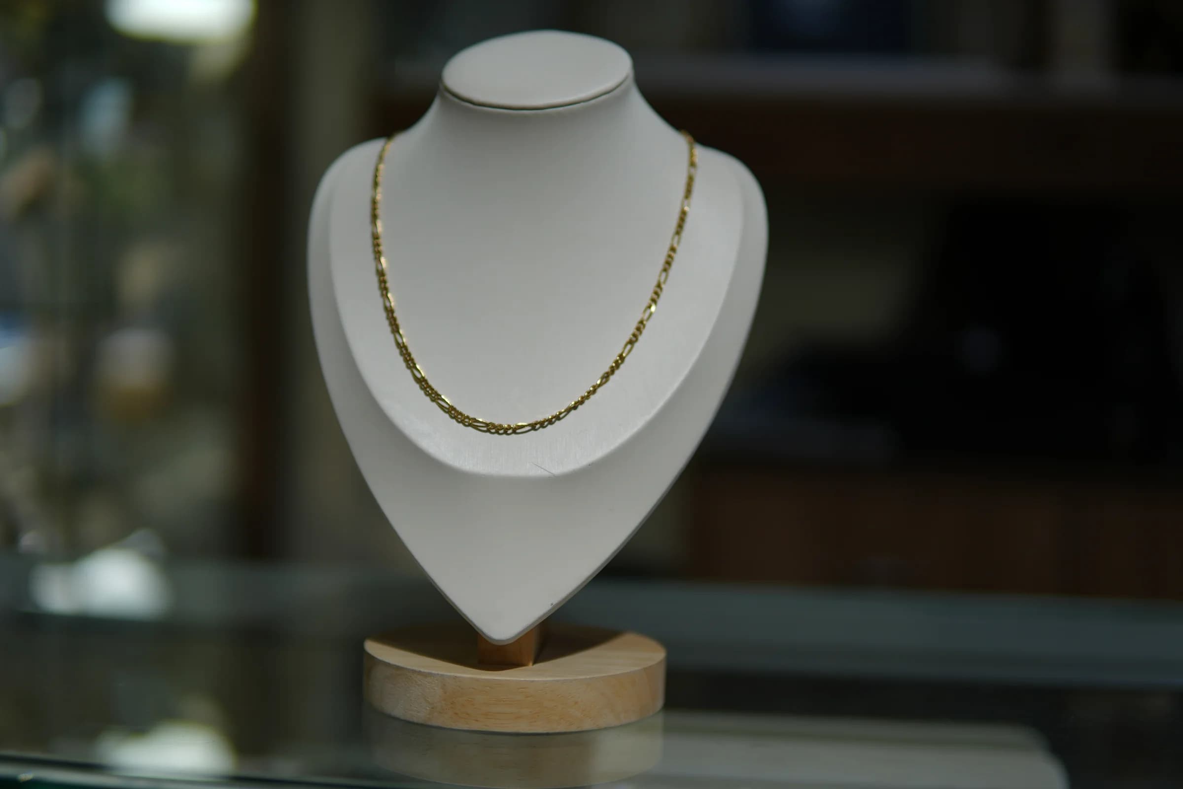 Cadena de eslabón definido en oro amarillo 18k — vista 5