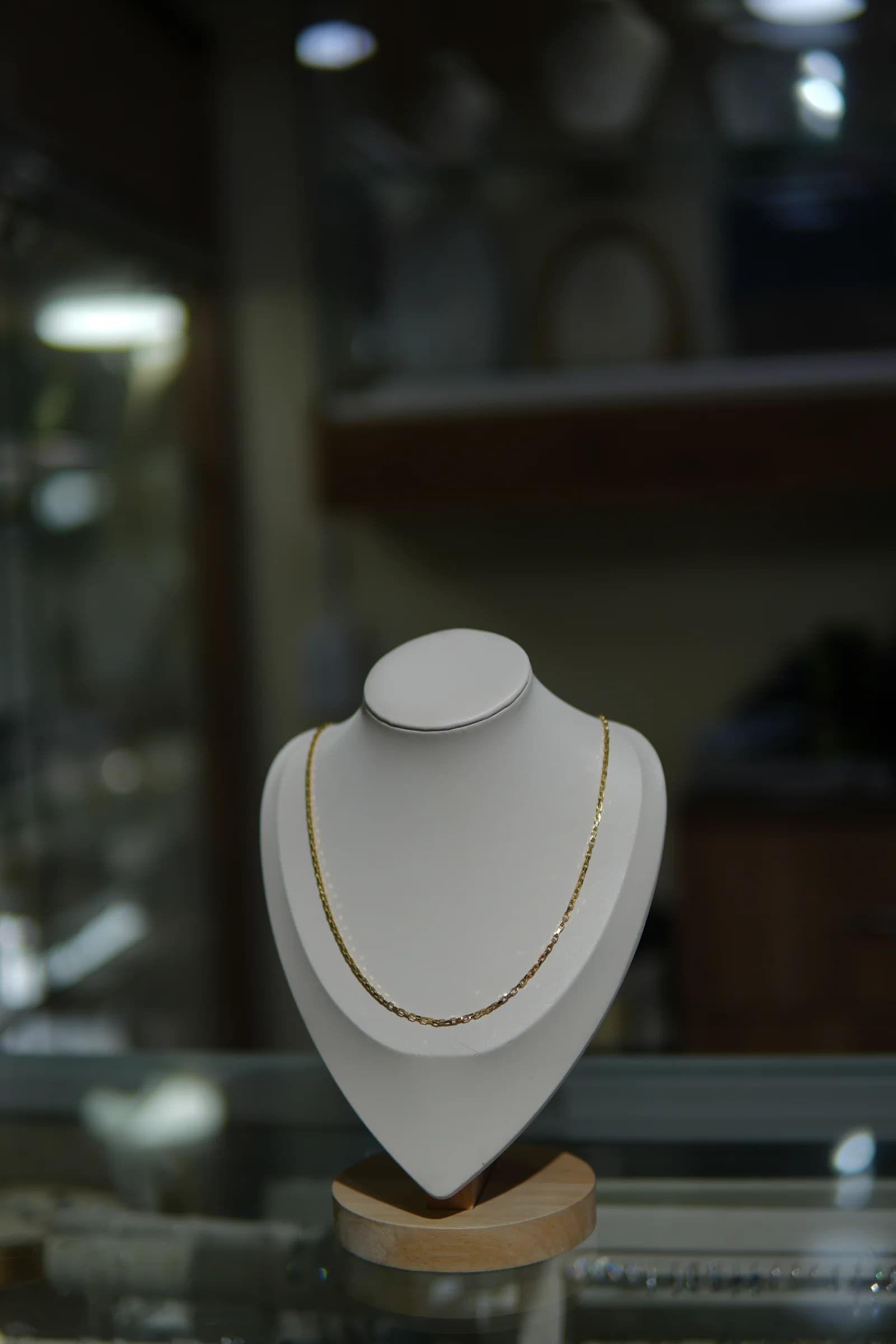 Cadena de brillo segmentado en oro amarillo 18k — vista 5